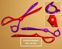 Scissor Blade Ryuko Matoi and Nui Harime Blade - Kill la Kill | 3D