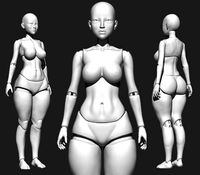 BJD Doll for 3D printing Bjd 3d model 3d bjd EVA | 3D
