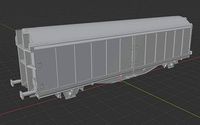 H0 1-87 scale Hbillns 303 freight car | 3D