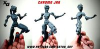 Chrome Jaa 3D Print over 100 mm | 3D