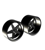 MOMO Star 3 pce Wheels staggered rims deep dish | 3D