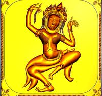 Dancing Wat Khmer Aspsras Angkor Wat exclusive Bas-relief | 3D