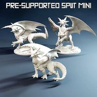 Salamence Mini Split and Pre supported | 3D