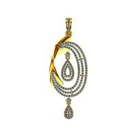 082 - Ladies Fancy Diamond Pendant | 3D