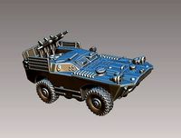 Russian Brdm-1 Armored Scout Car | 3D