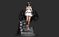 Albedo the overseer - Overlord anime version fanart | 3D