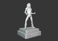 Bon Scott ACDC - 3d printing | 3D