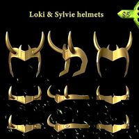 Loki and Sylvie helmets STL | 3D