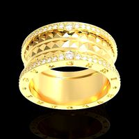 RING BVLGARI B ZERO1 ROCK DIAMONDS | 3D