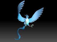 Pokemon - Galarian Articuno with cuts and as a whole 3D model 3D printable