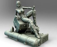 Star Wars Pin Up Sexy Rebel Pilot and Gonk Droid | 3D