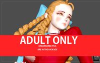 KARIN KOF KING OF FIGHTERS GAME CHARACTER SEXY NAKED NUDE GIRL | 3D