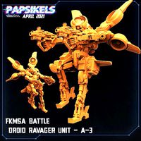 FUKIMASA BATTLE DROID RAVAGER UNIT - A3 | 3D
