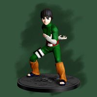 Rock Lee series Naruto Classic fight Gaara version of the area | 3D