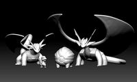 Pokemon Bagon Shelgon Salamence MegaEvolution | 3D