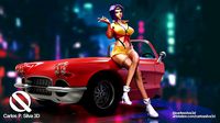 Faye Valentine Cowboy Bebop with extra torso and car  | 3D