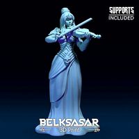 Girl Bard Necromancer | 3D