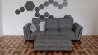Ceni Volcanic Grey Sofa