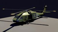 Black Hawk helicopter  Lowpoly