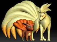 Pokemon Vulpix NineTales | 3D