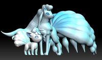 Pokemon Alolan Vulpix Alolan NineTales | 3D