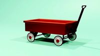 Children classic red wagon