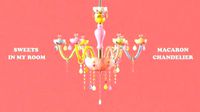 Macaroon chandelier modeling