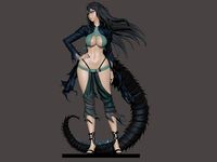 Godzilla - Gojira - Anime Girl - Waifu  | 3D