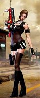 Female soldier-shirley-yang-beauty character 3d Low-poly model