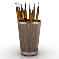 Pencils 3D Model