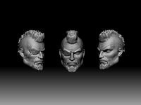 Deathstroke Joe Manganiello head for actiofigure mcfarlane | 3D