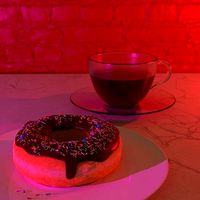 Donut and mug