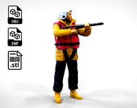N8 Rescue crew with Launcher | 3D