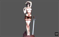 MIKASA ACKERMAN ATTACK ON TITIAN ANIME GIRL CHARACTER | 3D