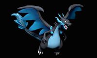 Pokemon - Mega Charizard X with cuts and as a whole | 3D