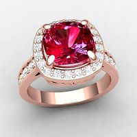 Big Cusion Halo Ring 3d Model | 3D
