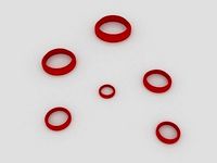 polymeric clay cutters- circles | 3D