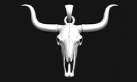 LongHorn Cow Skull | 3D