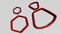 polymeric clay cutter- earrings | 3D