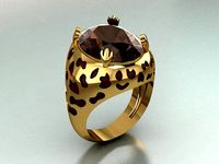 panther ring | 3D