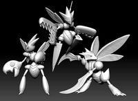 Pokemon Scizor Mega Evolution | 3D