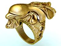 Dark Ring - Devil Ring - Beast Ring - Alien Ring | 3D