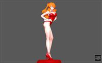 ASUKA LANGLEY BUNNY EVANGELION ANIME GIRL CHARACTER | 3D