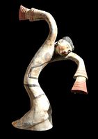 The sculpture of painted pottery figurines in Han Dynasty | 3D