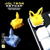 Jolteon Pokemon - Keycap 3D mechanical keyboard - Eeveelutions | 3D