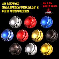 metal smart material and pbr texture free sampl
