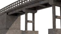 Low poly bridge model