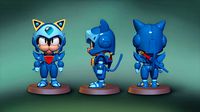 Samurai Pizza Cats Guido Anchovy | 3D