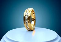 Gold Ring size 8 3d printable | 3D