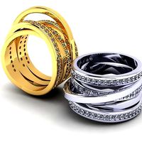 363 grisagono Woven ring | 3D